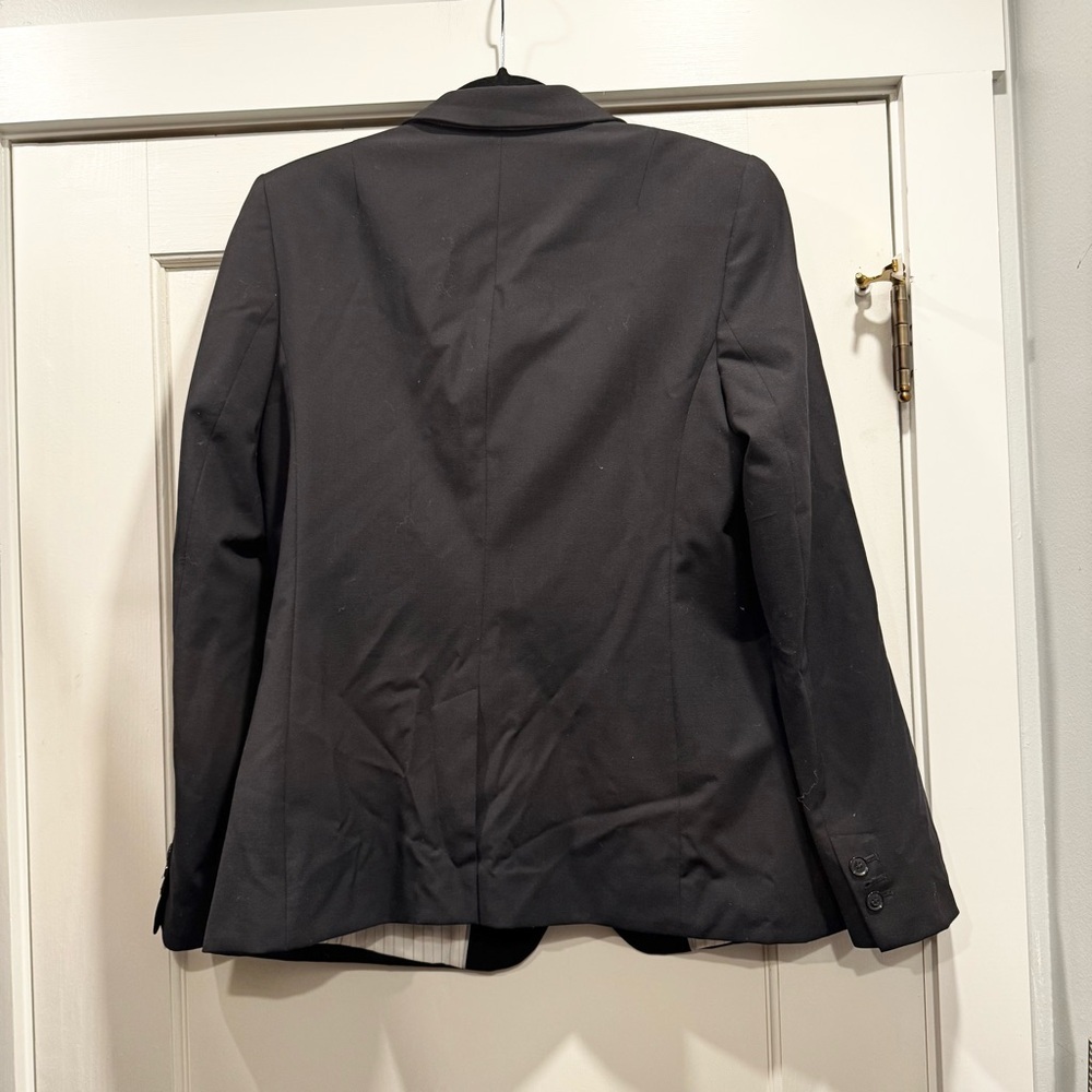 Banana Republic‎ Women’s Black Wool Blazer Size 14 Preppy Academia Career Office - Picture 9 of 10